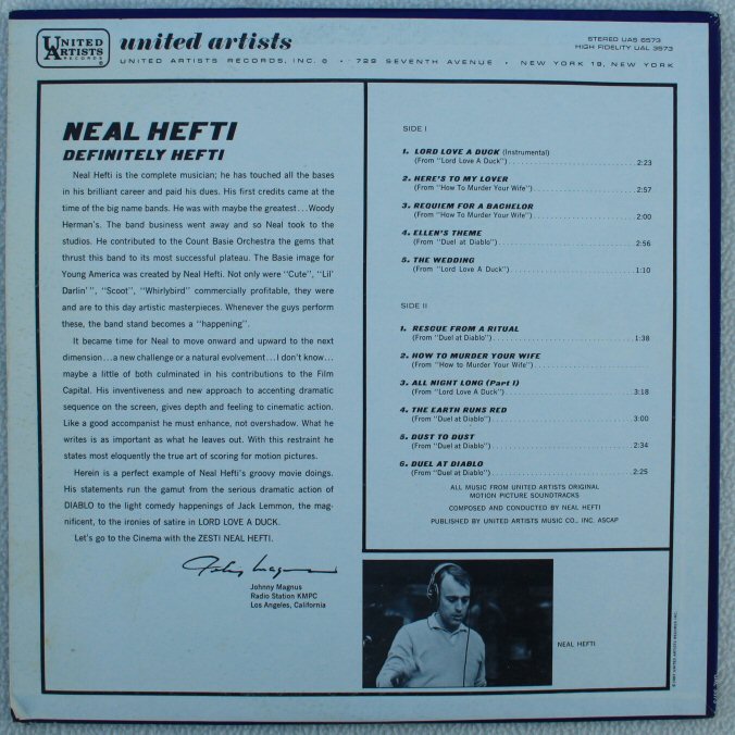 Vinyl skiva - Neal Hefti - Definitely Hefti