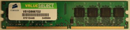 Corsair Value Select 1GB DDR2 RAM PC5300 / 667Mhz